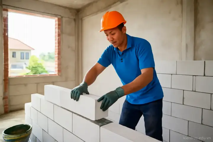 Gạch nung, gạch không nung, bê tông khí: chọn tường bao cho khí hậu nóng ẩm