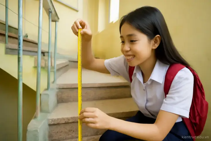 Kích thước con người: vì sao bậc thang cao 150–170 mm và cửa cao 2,1 m