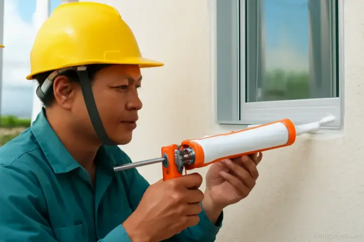 Nước lọt quanh khung cửa sổ: chi tiết bậu, khe hở và liên kết với tường