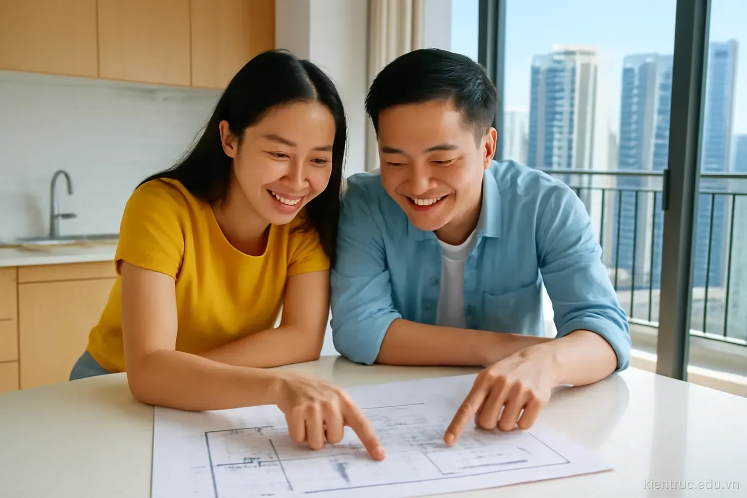 Đọc mặt bằng căn hộ chung cư như kiến trúc sư: lõi, hộp kỹ thuật và mặt thoáng