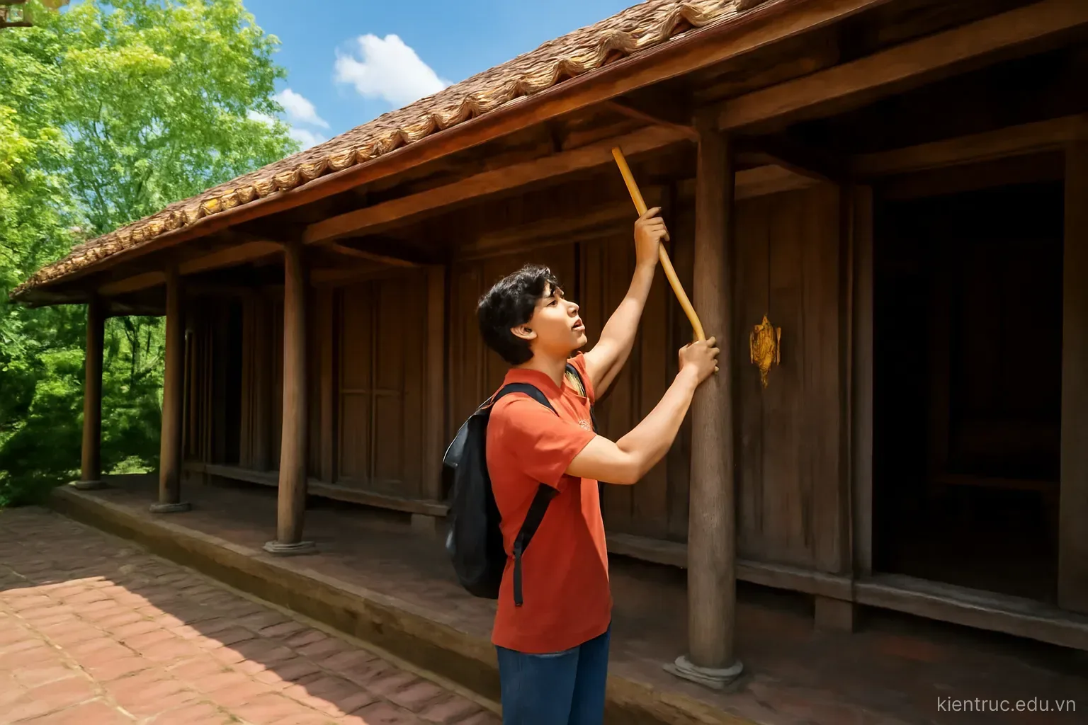Kiến trúc truyền thống Việt: bộ vì kèo, mái lớn và bài học khí hậu