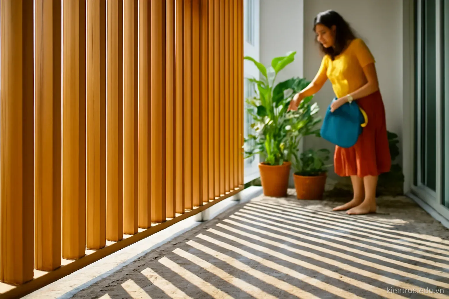 Tính lam che nắng bằng góc bóng đứng và góc bóng ngang, không đoán